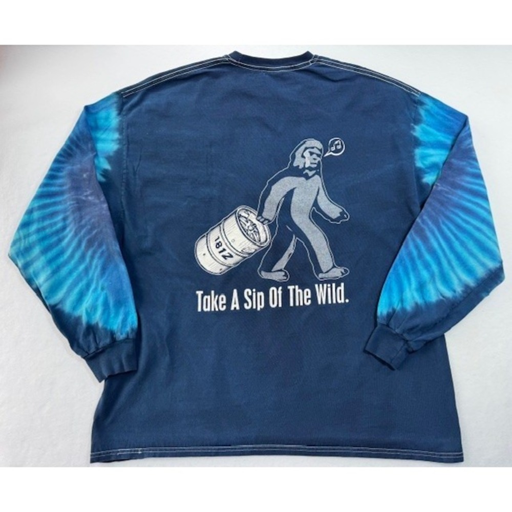 1812 Brewery Cumberland MD Take a Sip of The Wild Long sleeve‎ T Shirt Bigfoot